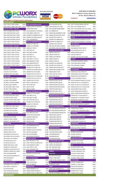 pcworx price list.